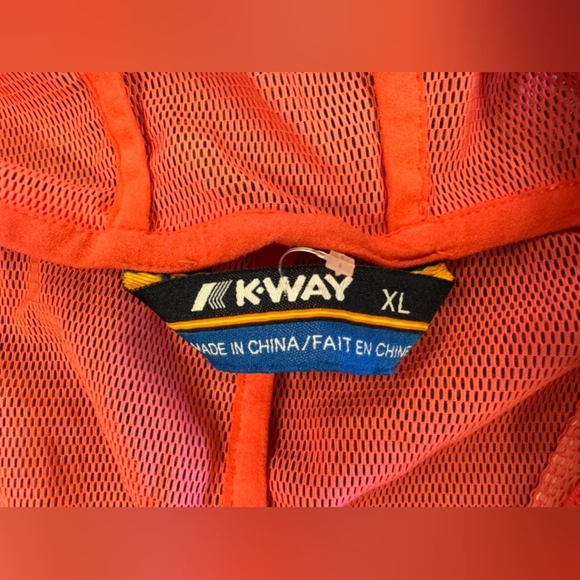 K-way EUC Pink Mesh Windbreaker Size XL - Picture 9 of 9